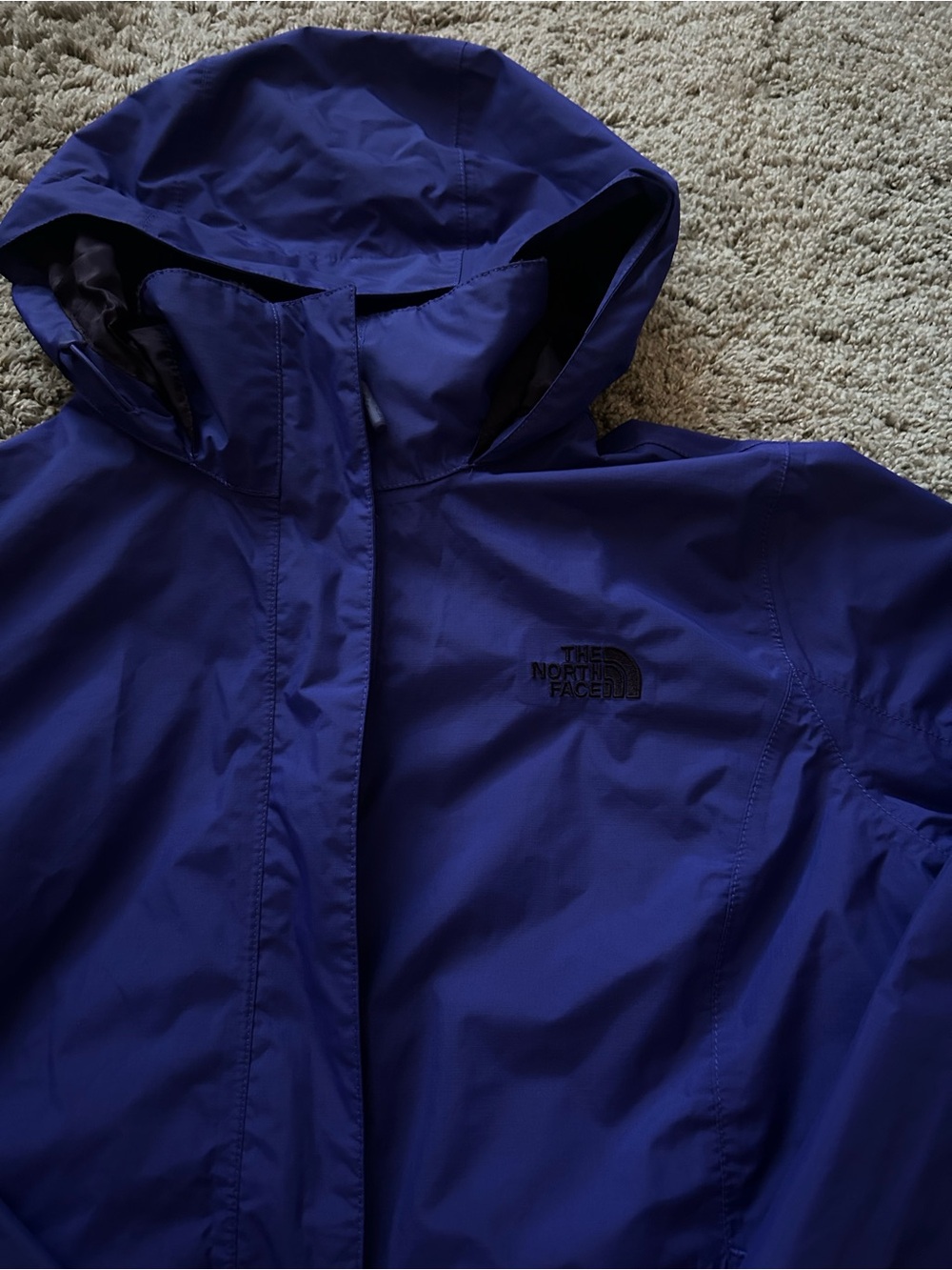 The North Face Women's Hooded Rain Jacket - Deep Blue